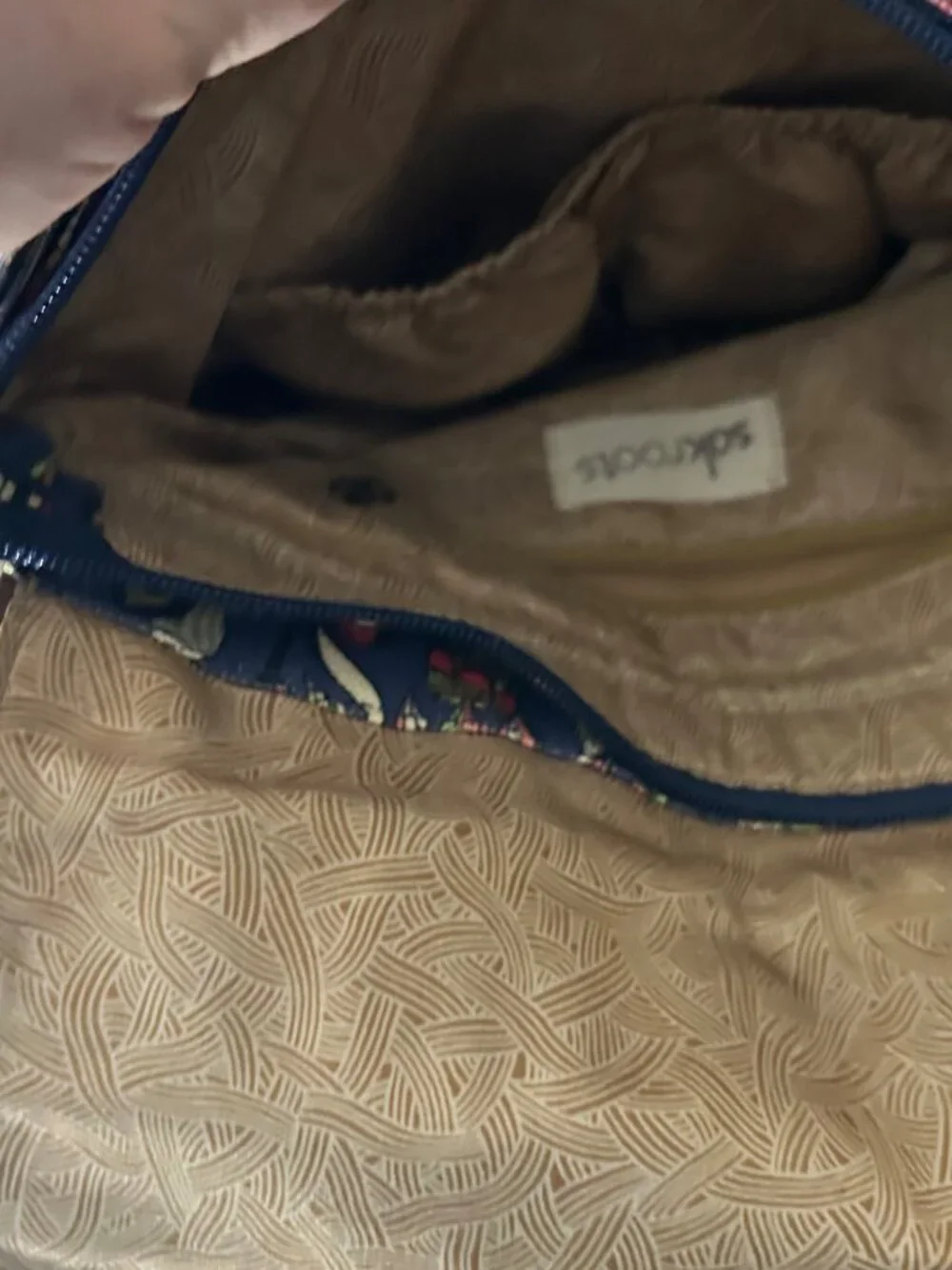 Sakroots Navy Owl and Floral Print Backpack